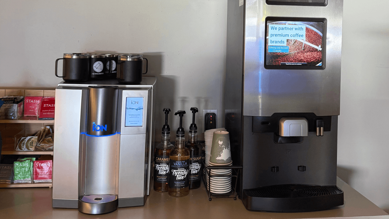 Ion TS450 in coffee bar